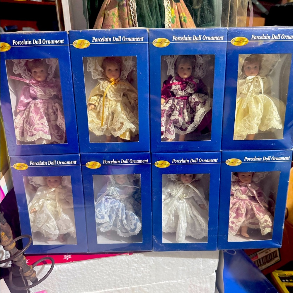 Full set of miniature porcelain dolls / ornaments